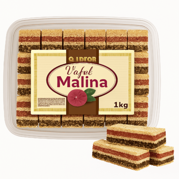 Malina Vafl keks sa malteksom i kakaom 1kg Tintor
