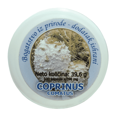 Koprinus ( Coprinus Comatus ) 100 kapsula