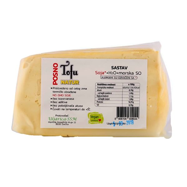 Tofu natur na bazi soje 250g Uljarica