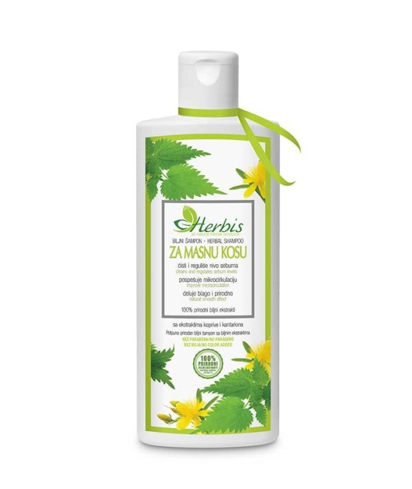 Herbis biljni šampon za masnu kosu 200ml Deverra