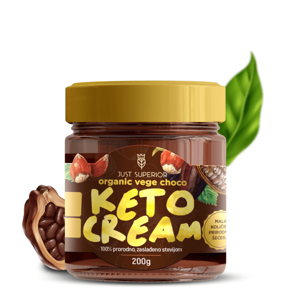 Keto vege čoko krem 250g organski Just Superior