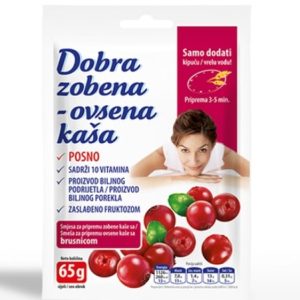 Dobra ovsena kaša sa brusnicom 65g