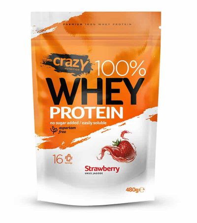 Whey protein - jagoda Crazy 480g
