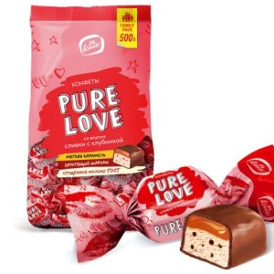 Čokoladne bombone - jagoda 500g Pure Love