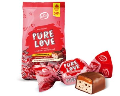 Čokoladne bombone - jagoda 500g Pure Love