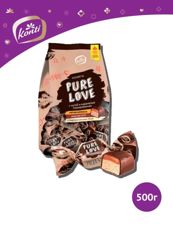 pure love čokoladne bombone nugat