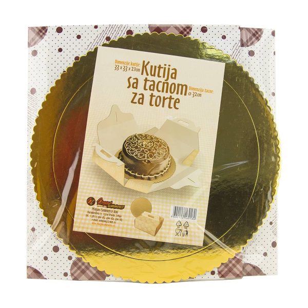 Kutija za okruglu tortu sa tacnom