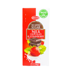 Bela čokolada sa jagodom bez šećera 90g