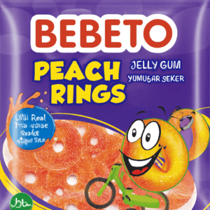 Gumene bombone peach rings 1kg BEBETO