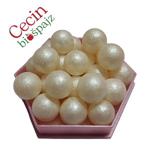 Ukrasne perle bele 13 mm 40g Eterika Ukrasne jestive perle bele 13 mm 40g Eterika