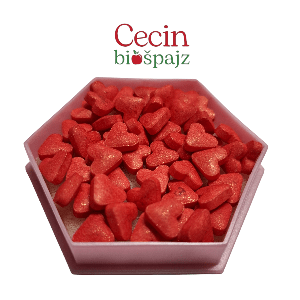 Perlice srca crvena 12g