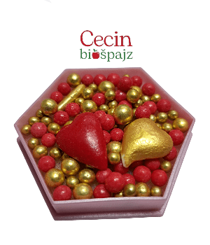Perlice crveno zlatni mix krupna srca 15g