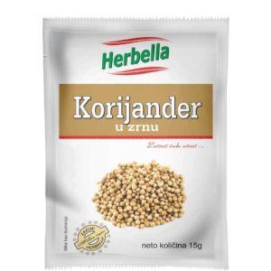 Korijander u zrnu 15g Herbella