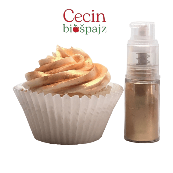 Sprej za dekoraciju poslastica Golden Rose 4g