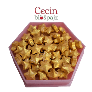 Perlice zvezdice zlatne 12g Iris