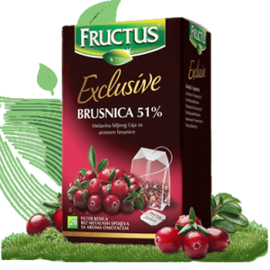 Čaj Brusnica 51% Exclusive Fructus
