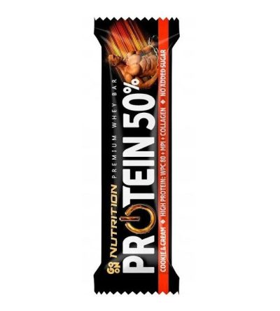 Protein bar sa kakao čipsom 50% proteina 50g Go On