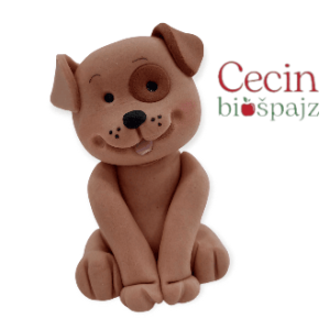 Figurice za tortu braon kuca sedi Mini figura