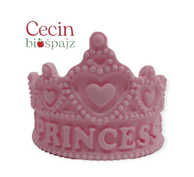 Figurice za tortu Princes Kruna roze Srednja Figura