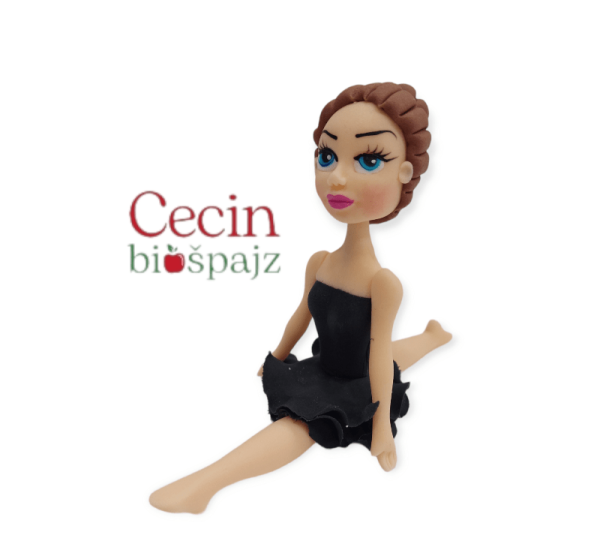 Figurice za tortu balerina crna Set figura   