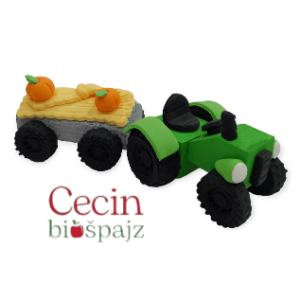 Figurice za tortu zeleni traktor sa bundevama Hit figura