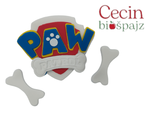 Figurice za tortu tamni logo Patrolne šape S.F