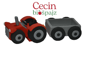 Figurice za tortu crveni traktor
