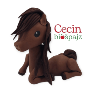Figurice za tortu braon Konj Set figura