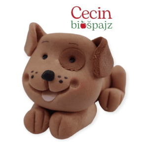 Figurica za tortu – Braon kuca leži Mini figura