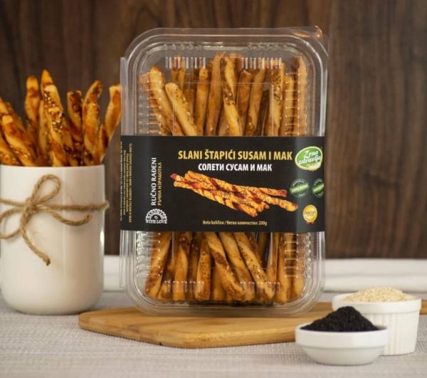 Slani štapici susam-mak 200g Zrno Zdravlja