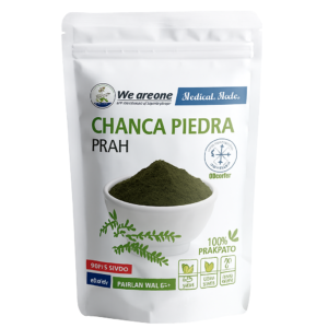 Chanca Piedra prah – Prirodna podrška za zdravlje jetre, bubrega i probavnog sistema Chanca Piedra, poznata i kao "Kamenolomac," jedna je od najcenjenijih biljaka u tradicionalnoj medicini zbog svoje sposobnosti da podrži zdravlje jetre, bubrega i probavnog trakta. Ova moćna biljka prirodno doprinosi boljem varenju, smanjuje rizik od žučnih i bubrežnih kamenaca i pomaže u čišćenju organizma od toksina.
