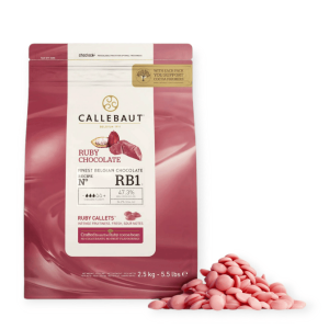 Ruby čokolada Callebaut 100g