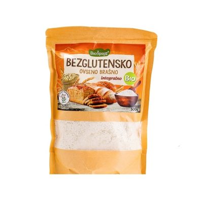 Organsko Ovseno integralno brašno bez glutena 500g Biošpajz