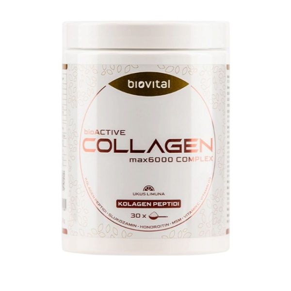 BioActive Collagen Complex – Kolagen napitak za zdravlje kože, zglobova i imunog sistema, sa 6000 mg hidrolizovanog kolagena, glukozaminom, hondroitinom i MSM-om.