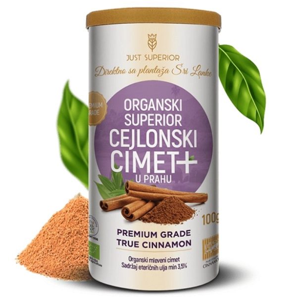 Organski cejlonski cimet u prahu Just Superior – premium kvalitet sa plantaža Šri Lanke