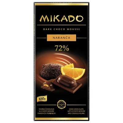 Crna čokolada sa narandzom 100g mikado