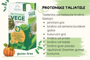 Proteinske taljatele bez glutena 200g Aleksandrija