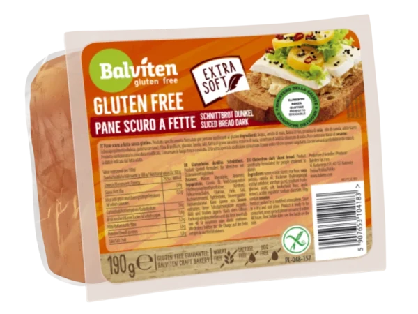 Bezglutenski hleb Pane Scuro A Fette 190g