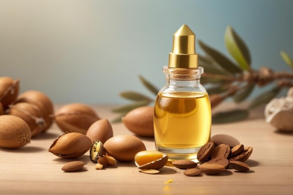 Arganovo ulje u bočici, 100% prirodni eliksir bogat vitaminom E i antioksidansima, idealan za hidrataciju kože, negu kose i zdravlje.