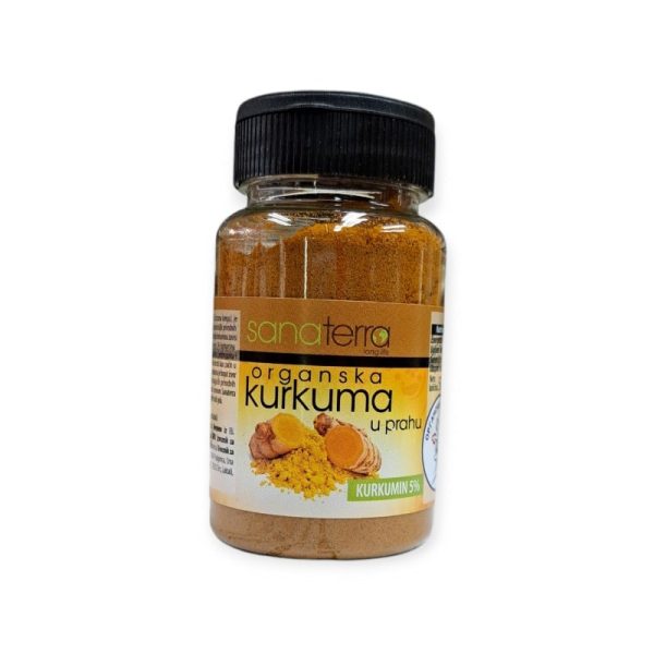 Organska kurkuma u prahu Sanaterra 50g – prirodni antioksidans