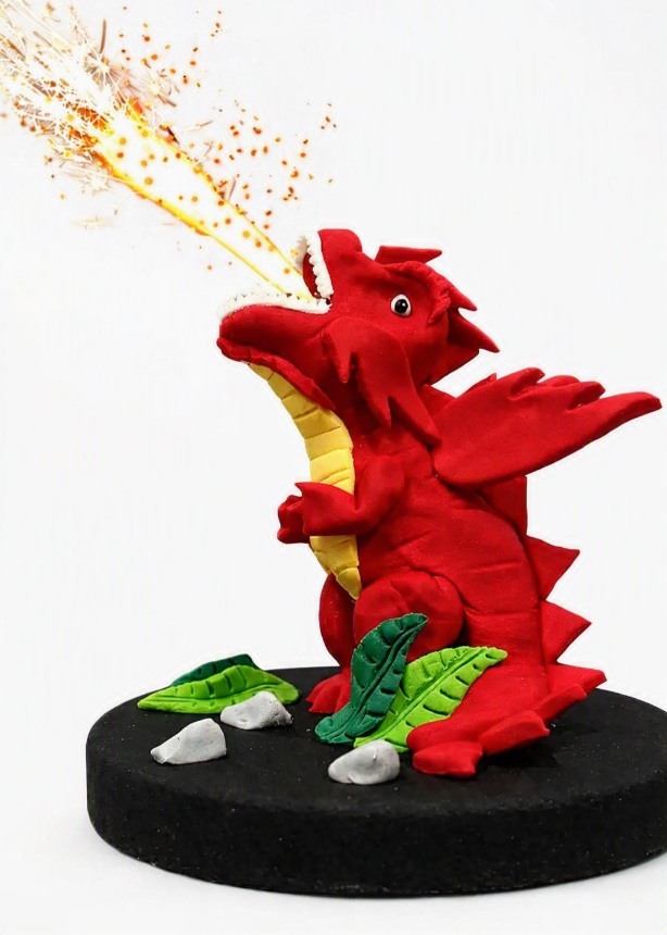 Figurice za tortu crveni dinosaurus Top Figura 