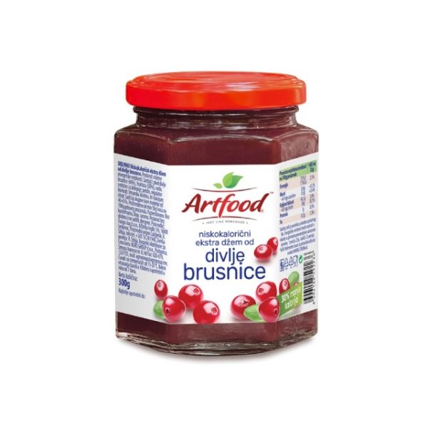 Diet džem od šumske brusnice bez šećera 300g – Artfood"