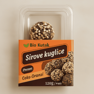 Čoko oranž sirove kuglice 120g Bio Kutak