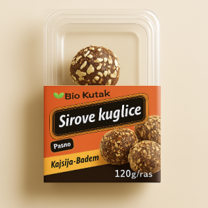 Sirove kuglice kajsija badem 120g Bio Kutak