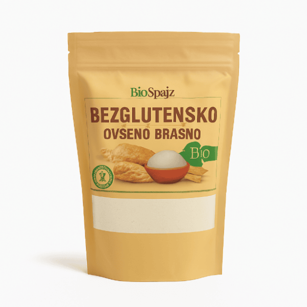Organsko Ovseno integralno brašno bez glutena 500g Biošpajz