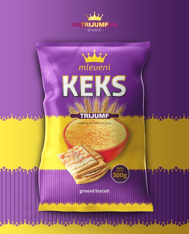 Mleveni keks 500g