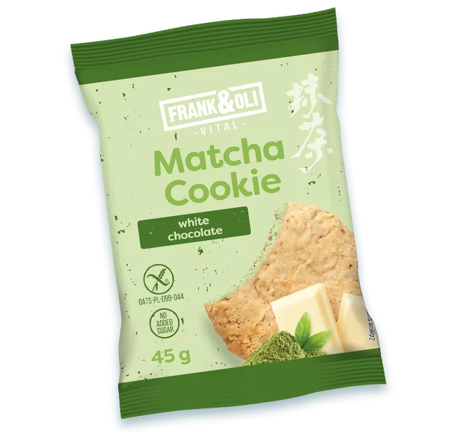 Frank&Oli Matcha Cookie keks sa matcha zelenim čajem i belom čokoladom